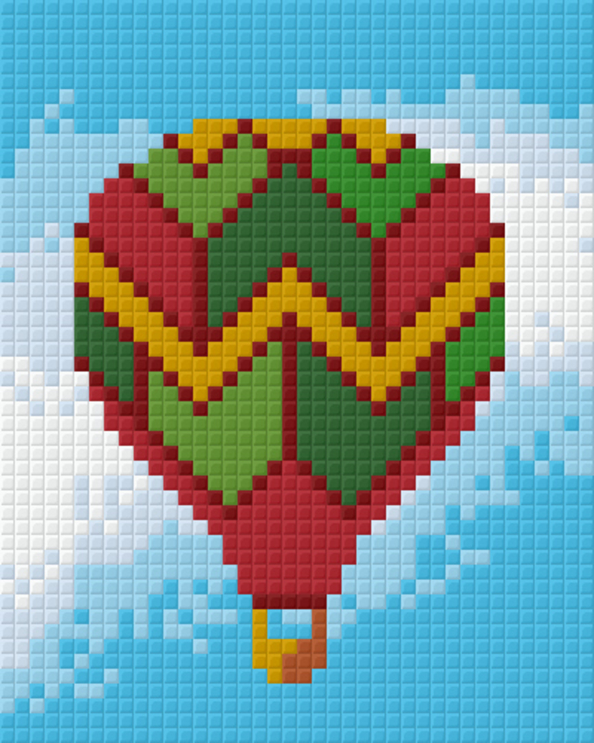 Hot Air Balloon 1 One [1] Baseplate PixelHobby Mini-mosaic Art Kit image 0